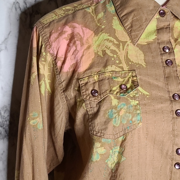 Twenty X button down blouse size large - Picture 2 of 6